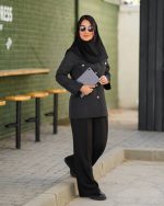 مانتو کتی کوتاه دیپلمات مدل پرتو قد 72 - تصویر 6