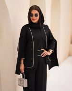 ست دو تیکه اورال و کت آستین سه ربع جنس مازاراتی - تصویر 2