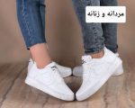 ست مرد و زن کتونی با رویه چرم صنعتی کف دوخت - تصویر 4