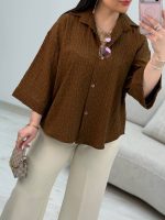 شومیز کراش پاستیلی فریسایز