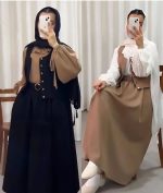ست چهارتیکه زنانه شامل شومیز، دامن، جلیقه و کمربند جنس مازراتی - تصویر 2