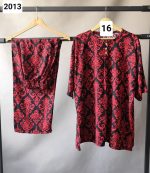 ست تیشرت شلوار نخی سه دکمه راحت و خنک - تصویر 9