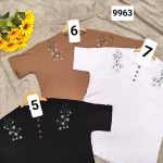 تیشرت کبریتی گلدوزی شده با 7 رنگ متنوع - تصویر 4