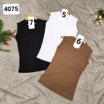 تاپ کرکره ای یقه هفت با کشسانی و 7 رنگ - تصویر 5