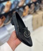 کالج پاخوری شیک رویه ورنی چاپی یراق و نگین خارجی زیره بتا ۳ سانتی۳۷تا۴۰ - تصویر 3