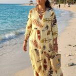 ساحلی نخی استین بلند  تک رنگ فریسایز۳۸تا۴۶
