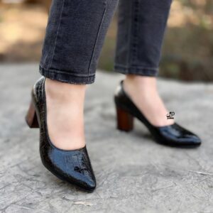 مجلسی مدل طاها رویه ورنی چاپی پاشنه دلتا چوبی زیره دلتا ۷ سانت size:37 ta 41