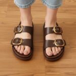 صندل زنانه جدید دو رنگ شیک و راحت | سبک تابستانی سایز 37 تا 40