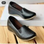کفش نسترن لیزری لژ مخفی 5 سانت | راحت و شیک سایز 35 تا 43 - تصویر 6