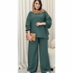 ست شومیز و شلوار زنانه رستا مدل بگ | پارچه صوفیا گرم بالا | فری سایز 40 تا 48 | شومیز - تصویر 5