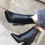 نیم بوت زنانه پاشنه‌دار جدید | کیفیت عالی | پاشنه ۵ سانتی | سایز ۳۶ تا ۴۱